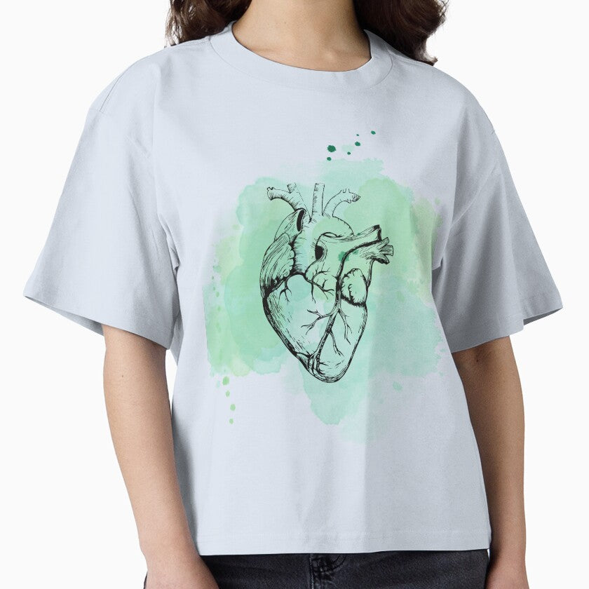 Soft Color Heart Design by ARTCLAYSTO Unisex , , , Long Sleeve Tee