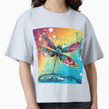 Dragonfly Pop Art 1 by AstroRisq Unisex , , , Long Sleeve Tee
