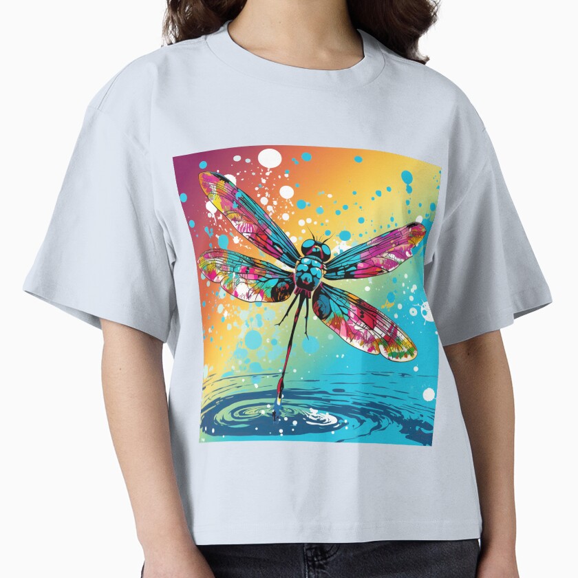 Dragonfly Pop Art 1 by AstroRisq Unisex , , , Long Sleeve Tee