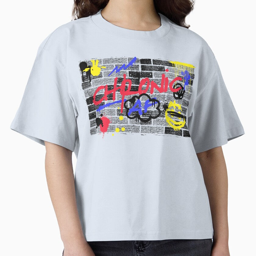 Chronic AF Urban Pop Graffiti – Primary Color Chaos by RealLifeMerchies Unisex , , , Long Sleeve Tee