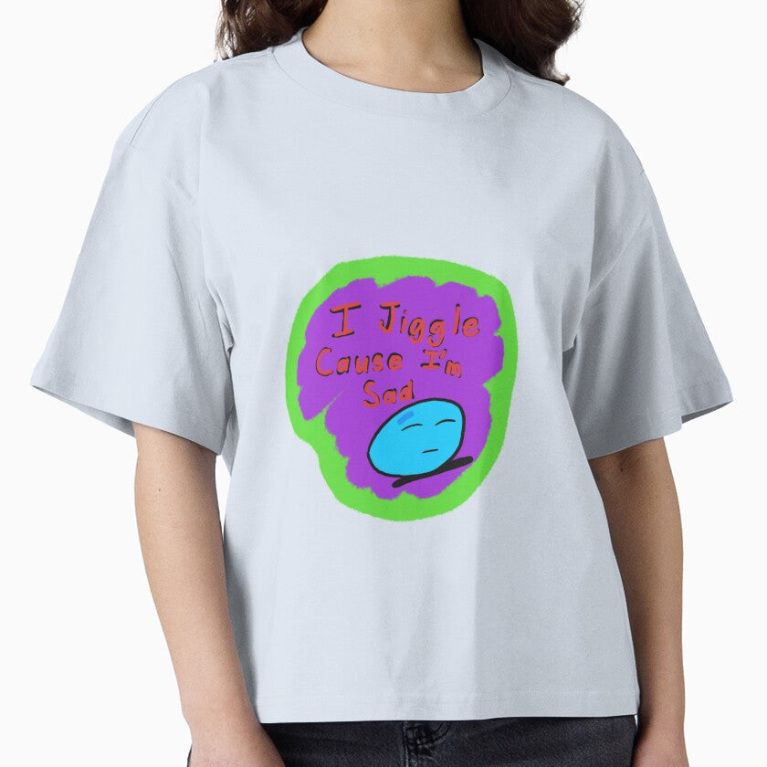 I jiggle cause I’m sad by SchizofenicArt Unisex , , , Long Sleeve Tee