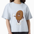 Smiling Coffee Bean by Ira Hosluliak Unisex , , , Long Sleeve Tee