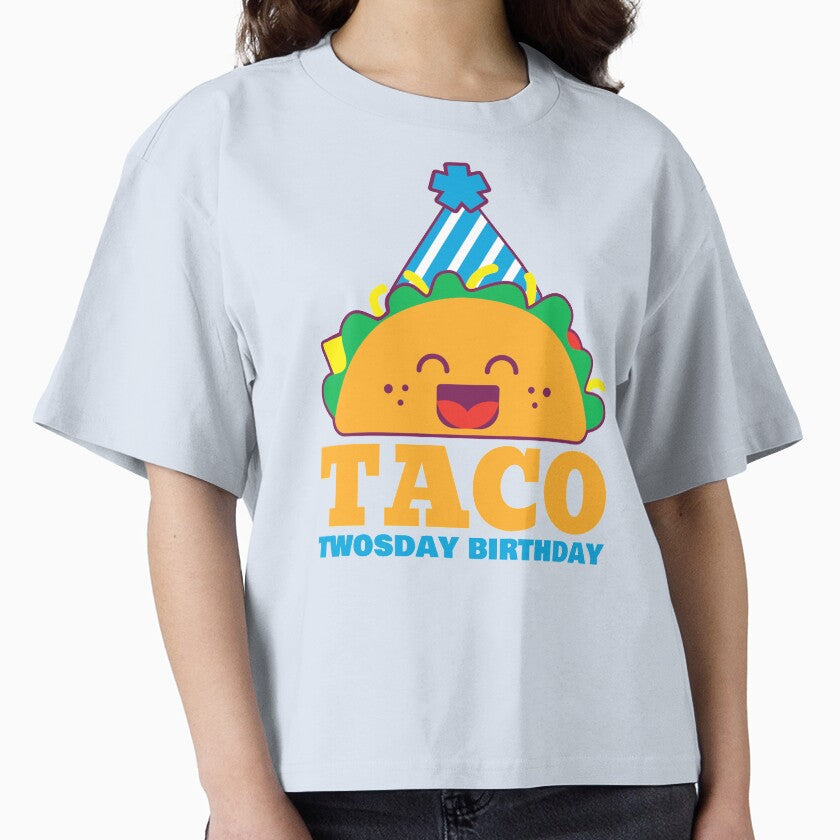 Taco twosday birthday blue boy by Mylittleprints