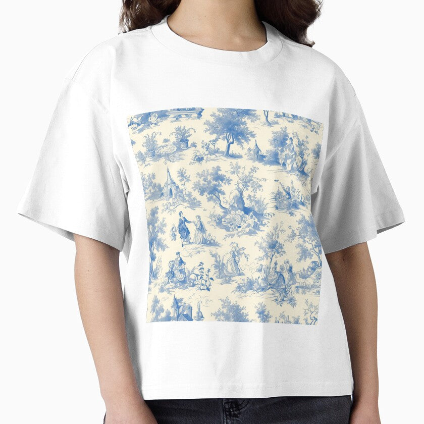 Blue French fabric pattern 001 by emilykang