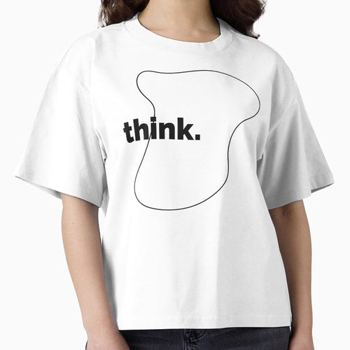 "Think" Minimalist Text Design - Minimalistic Life - Thinker by The Red Nox