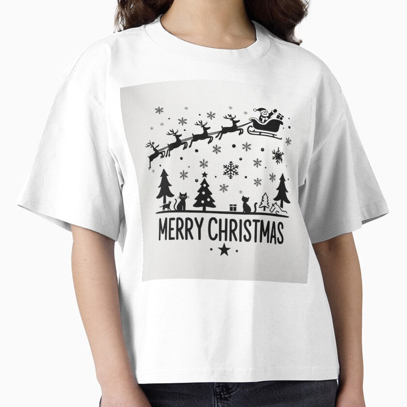002 Merry Christmas in Black And White by Alexis Art Collection