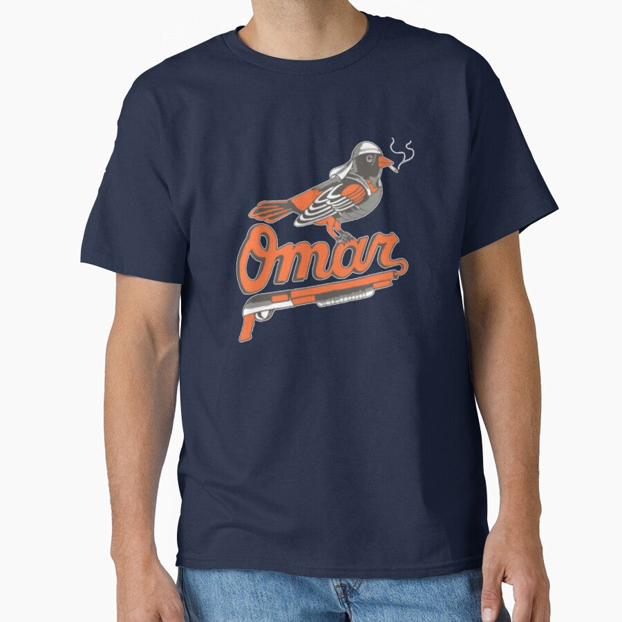 Omar The Wire Baltimore Oriole by Dario Andres Pedrozo Unisex , , , Long Sleeve Tee