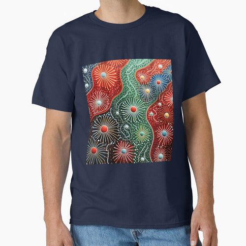 Aboriginal Inspired Dot Art - Wildflowers in the Waves by GrinGalore