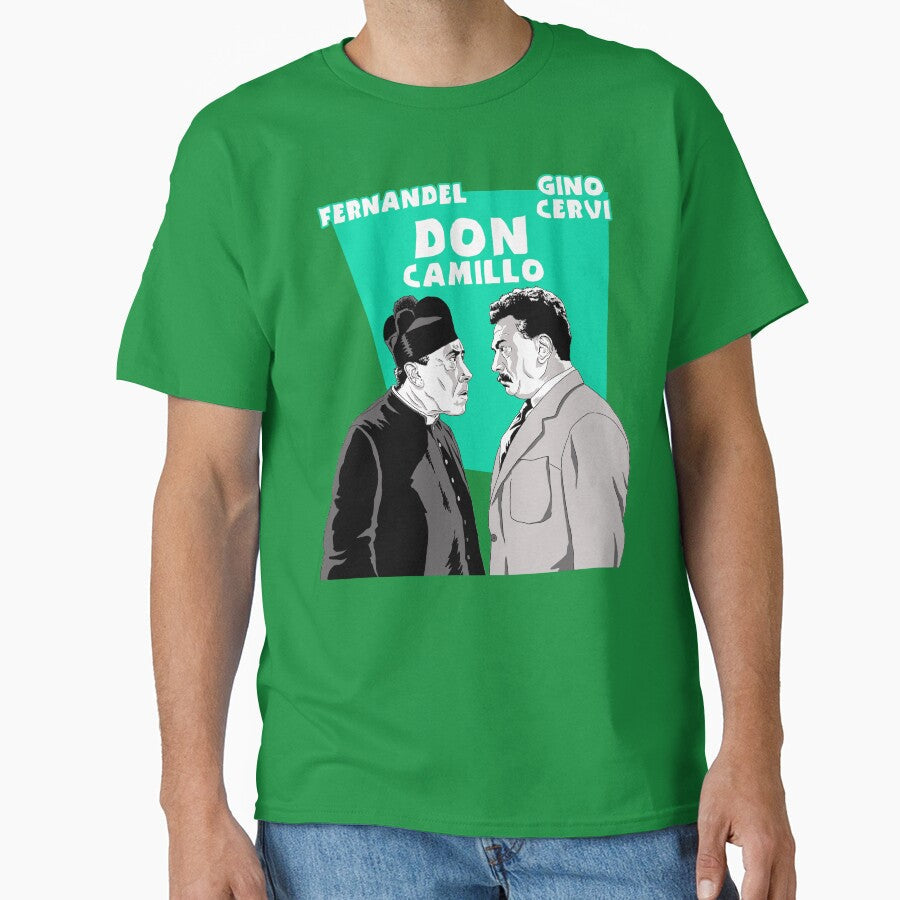 "ITALIAN CINEMA" - DON CAMILLO by Daniele De Crescenzo Unisex , , , Long Sleeve Tee