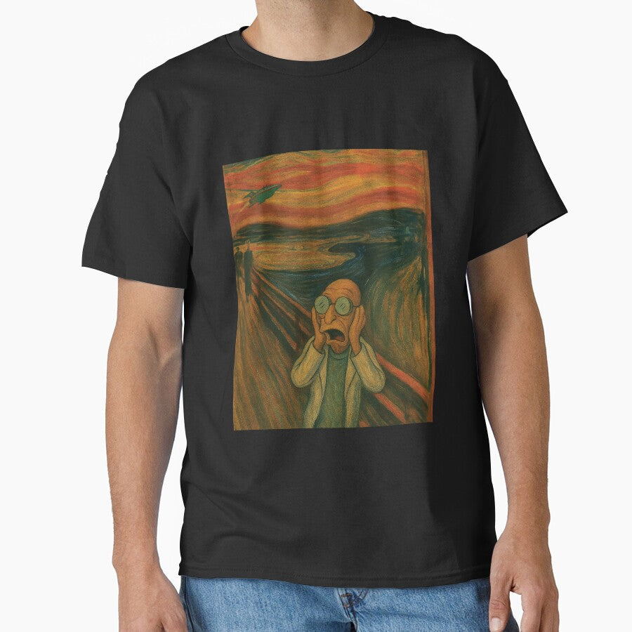 The Professor's Scream by psykhaotic Unisex , , , Long Sleeve Tee