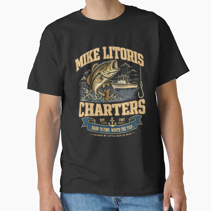 Mike Litoris Funny Adult Humor Retro Innuendo Joke Design by kiralynstration Unisex , , , Long Sleeve Tee