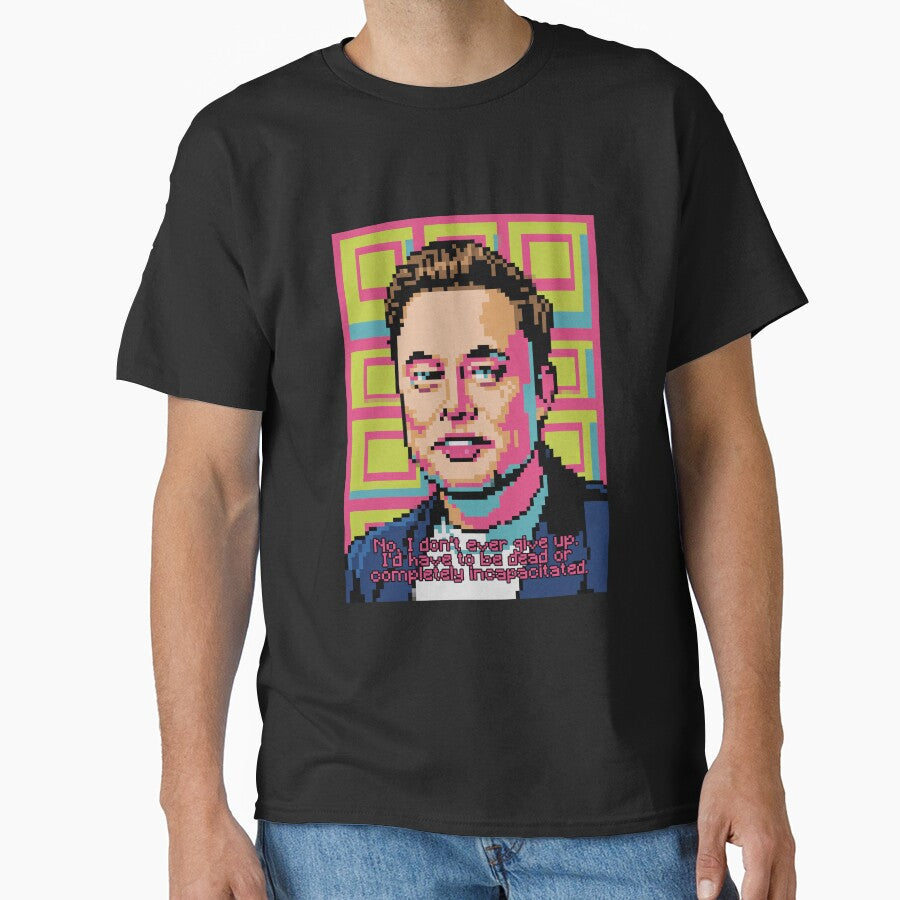 Pixelated Elon Musk Quote by Enea Kelo