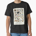 Animals of Mississippi Retro Style Identification Chart by kakarikihill Unisex , , , Long Sleeve Tee