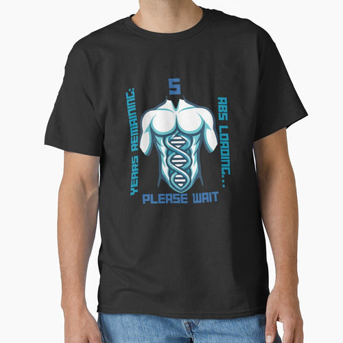 Abs Loading Please Wait Gym Humor by jmfprints