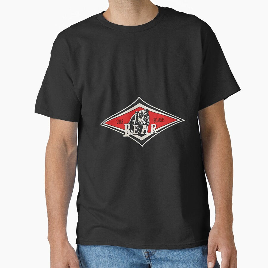 Vintage Surfing Bear Big Wednesday Cult Surfboard Red Surf Logo Diamond Retro by hiroseundeny