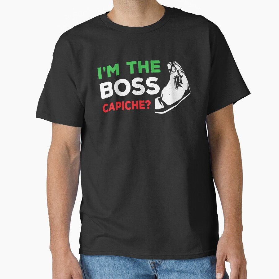 Funny I'm The Boss Italian Nonna Nonno Capiche Humor Gift 2022 by َART LOVERS ★★★★★