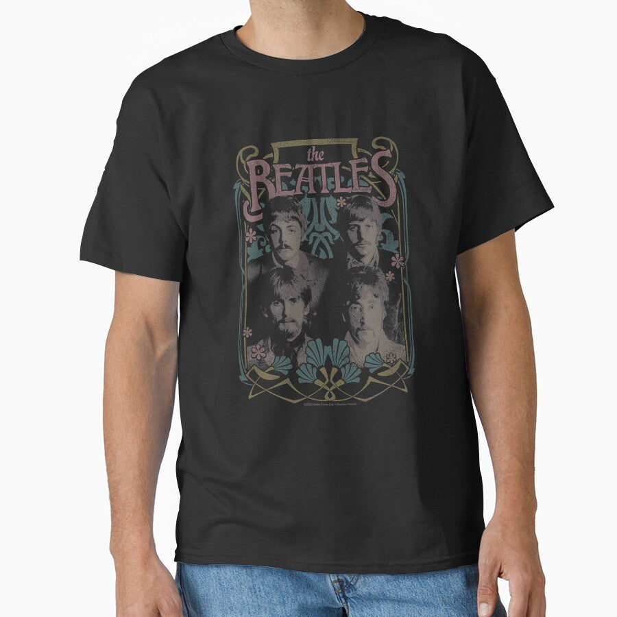 Beatles Psychedelic Vintage Rock Band Poster Design by taufestiamatne Unisex , , , Long Sleeve Tee