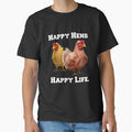 Funny Chicken Farmer Humor Happy Hens, Happy Life by fantasticdesign