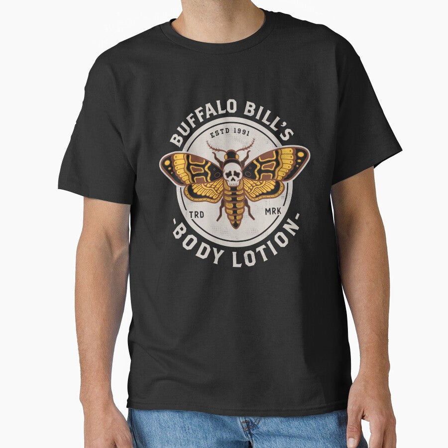 Buffalo Bill's Body Lotion - Death's Head Moth - Horror - Distressed Vintage Design by Nemons