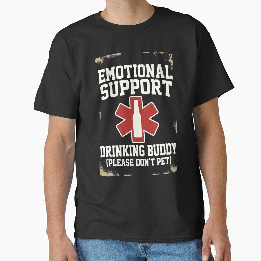 Emotional Support Drinking Buddy Beer by TshirtsOnline-