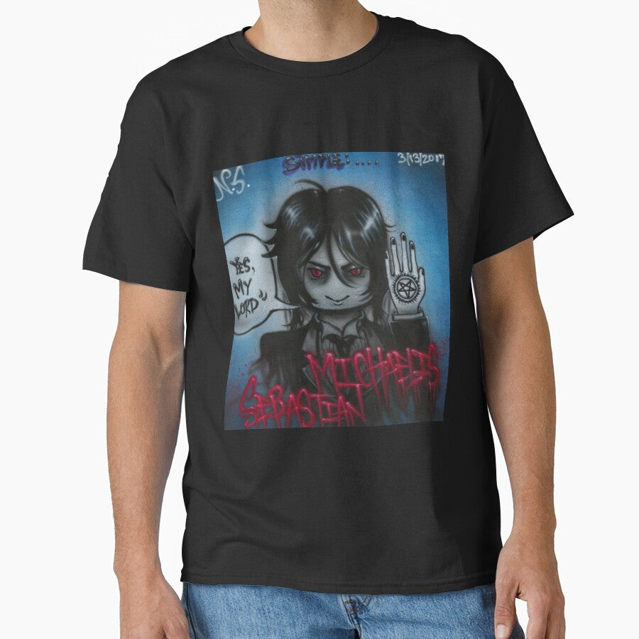 Sebastian Michaelis Simple by Nikki-Nu Unisex , , , Long Sleeve Tee