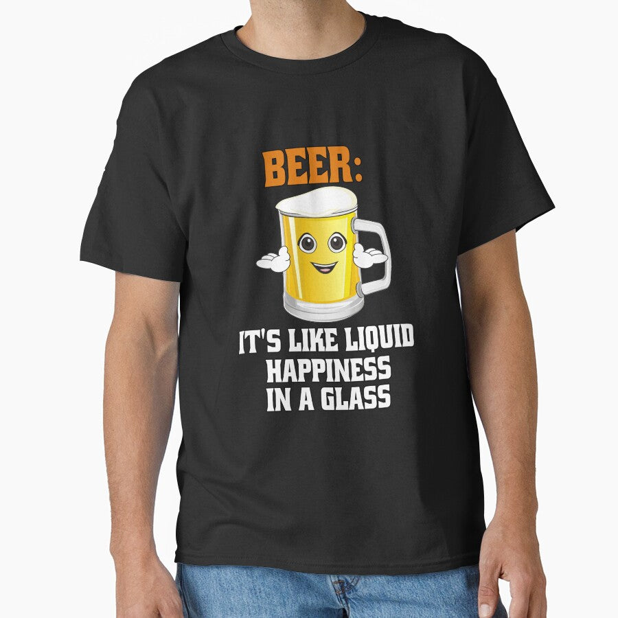Funny Sarcastic Beer Drinkers Beer: It's Like Liquid Happiness In A Glass. by fantasticdesign