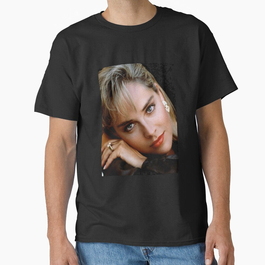 Sharon Stone Retro , Sharon Stone Tee, Sharon Stone Tribute Shirt, Sharon Stone Homage Tees by lavonedunbar