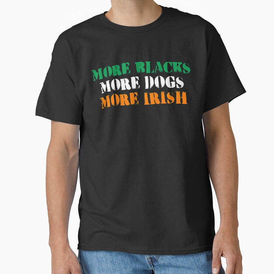 more blacks more dogs more irish tshirt by thebeardedscot Unisex , , , Long Sleeve Tee