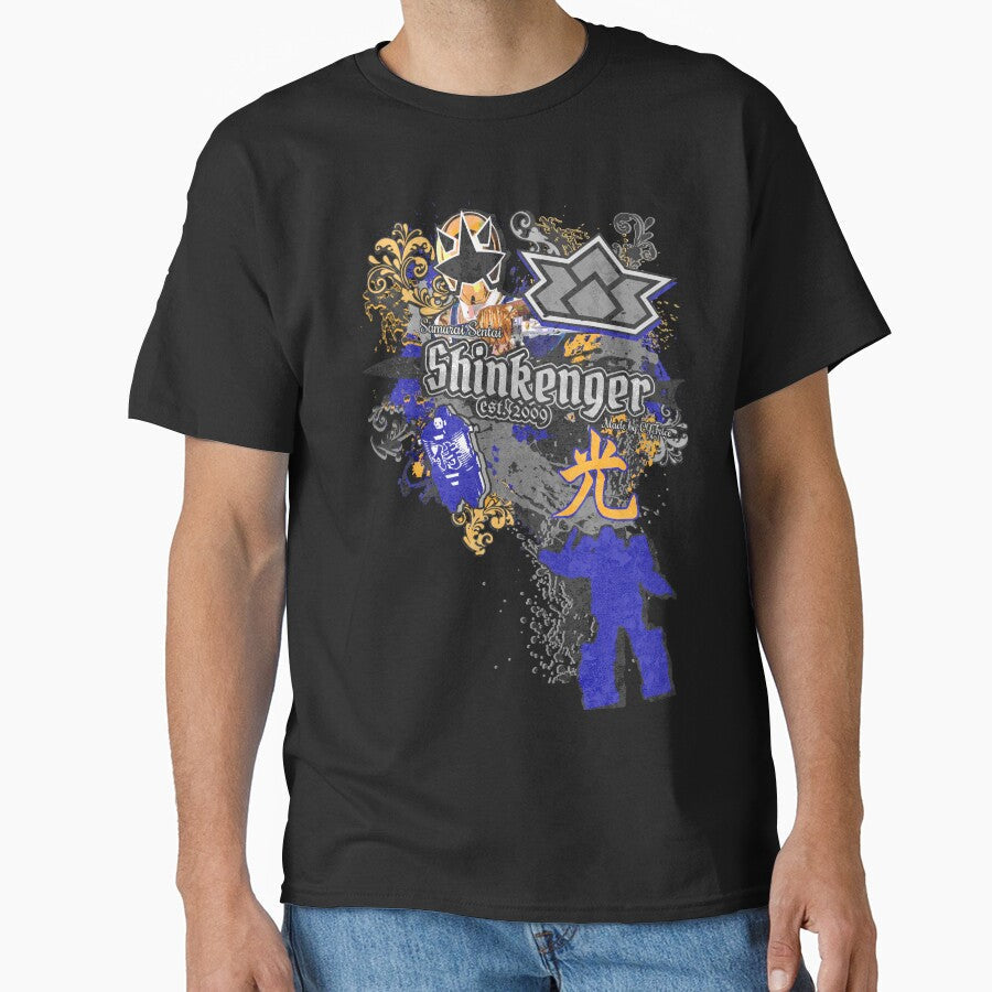 Samurai Sentai Shinkenger ShinkenGold "Street Style" Design by CJFrice Graphics Unisex , , , Long Sleeve Tee