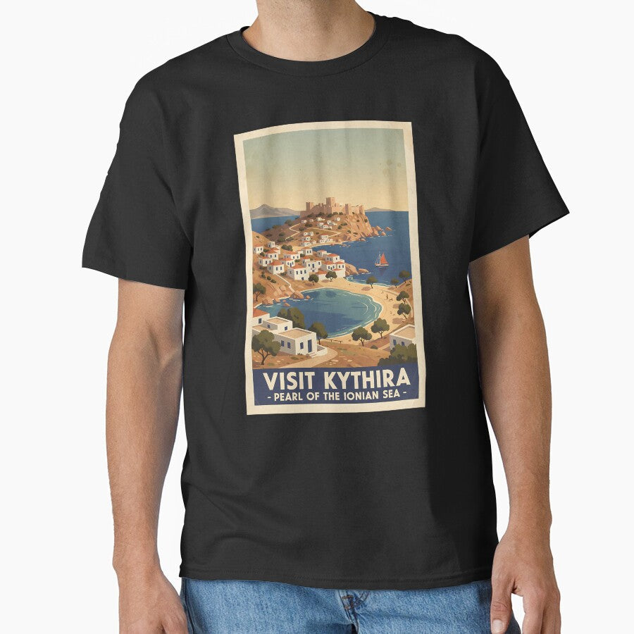 Kythira Greece, Greek Island Vintage Travel Tourism by TravelersGems Unisex , , , Long Sleeve Tee