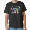 Colorful Gamer Life Graphic Design by Cloud-Riders