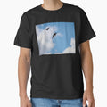 Red Kite and Crow Against Sunny Cloud by nikkysDesigns