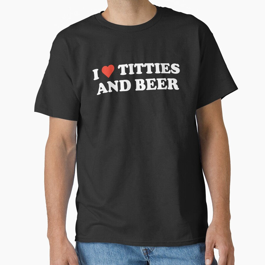 I Love Titties And Beer by SeanGluz Unisex , , , Long Sleeve Tee