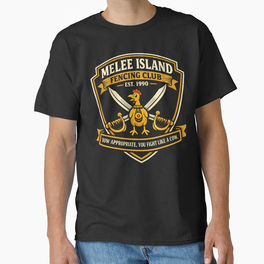 Melee Island Fencing Club Varsity Crest by agearb Unisex , , , Long Sleeve Tee