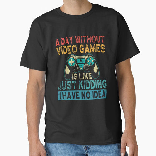 A Day Without Video Games Gaming Teen Boys Funny Video Gamer by taaddison50