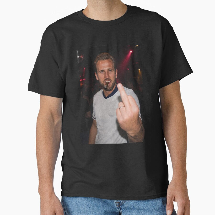Harry Kane England Football Pub Funny Middle Finger by aridawstrusbbyg Unisex , , , Long Sleeve Tee