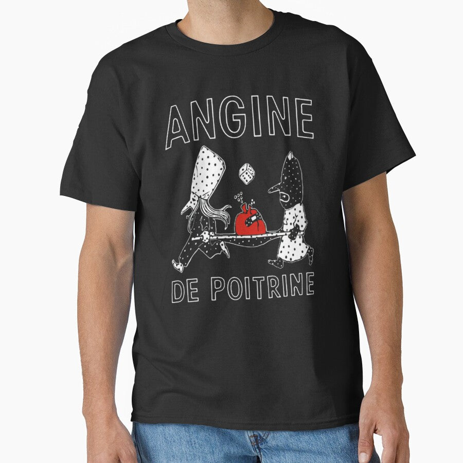 Angine De Poitrine Dark Humor Medical Illustration Design by GladnessPrints