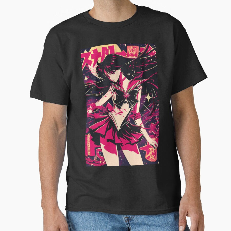 Sailor Mars Vaporwave City Nights by AnimeArsenalPrints Unisex , , , Long Sleeve Tee