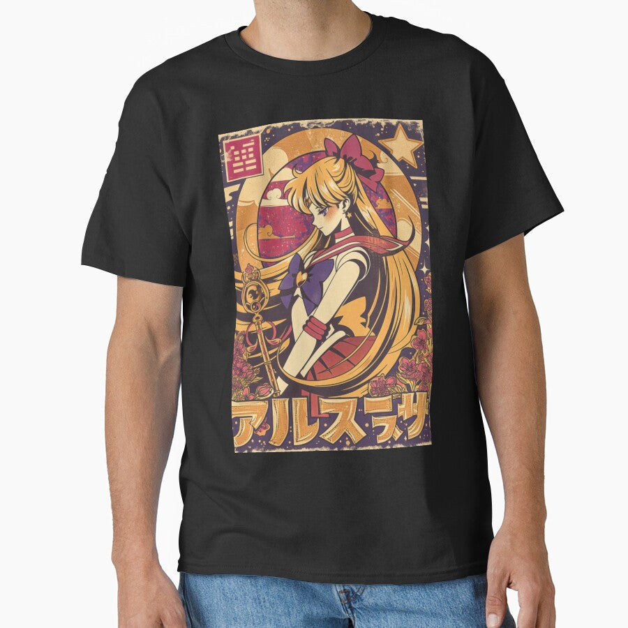 Sailor Venus Bold Vintage Cover by AnimeArsenalPrints Unisex , , , Long Sleeve Tee