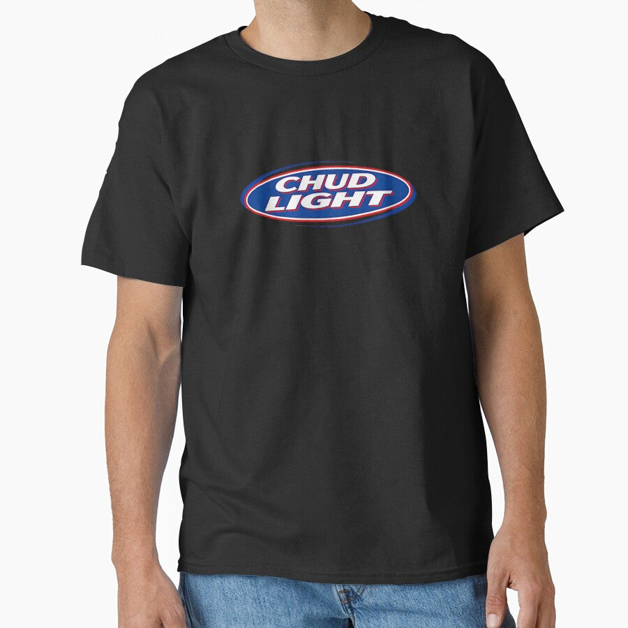 Chud Light Funny Parody Logo Red White And Blue Beer Style by LittleNhutton