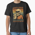 Just A Dad Who Always Came Back With The Milk,Retro Dad,Funny Dad,Dad Joke,Skeleton Fatherhood ,Father's Day Gift by Orvista