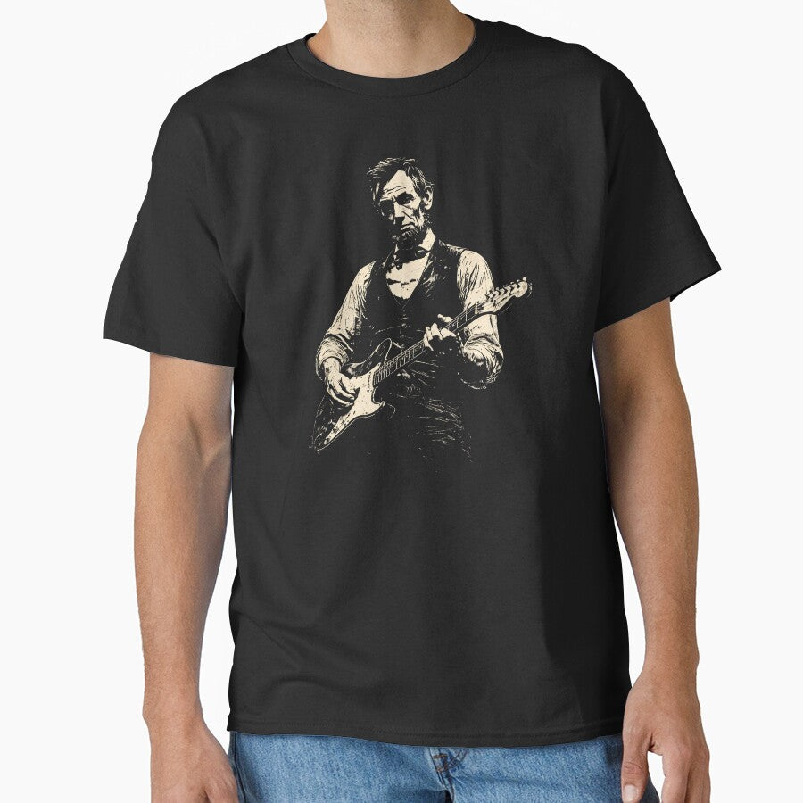 President Abraham Lincoln Playing Guitar 2 by Schroedingerska