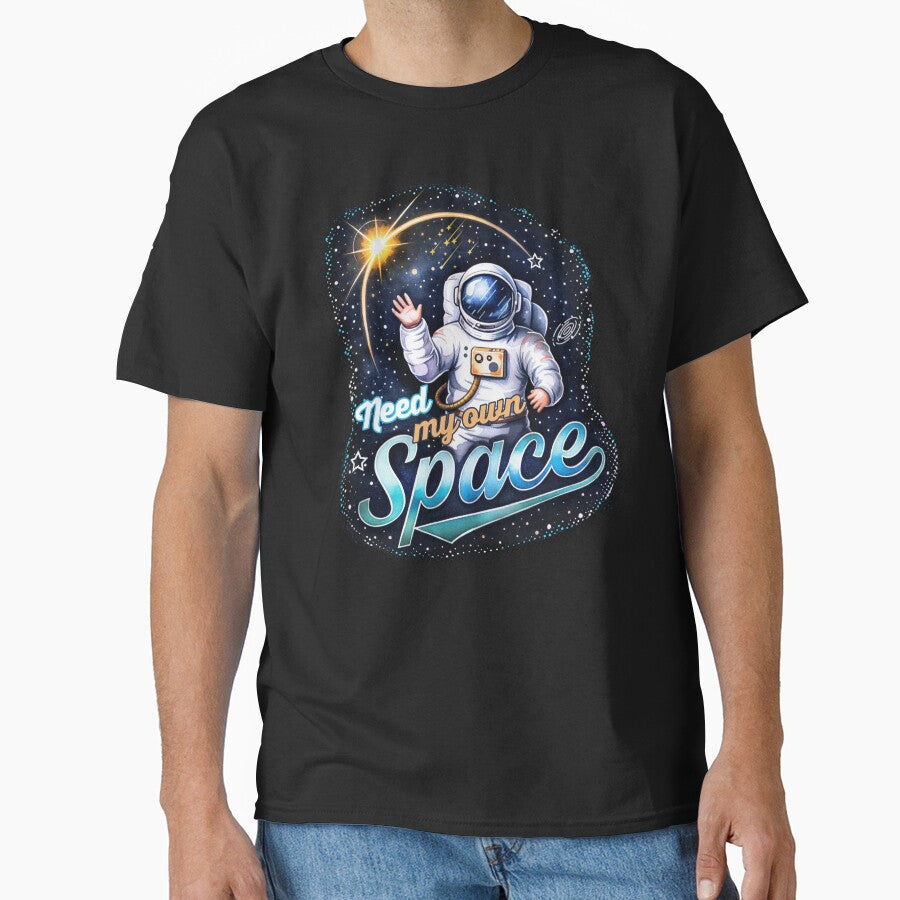 Need My Own Space Astronaut Introvert Quote by PixelGrafiks