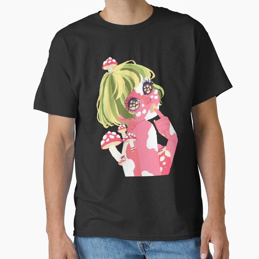 Pixel Mushroom Girl by LilSeashell Unisex , , , Long Sleeve Tee