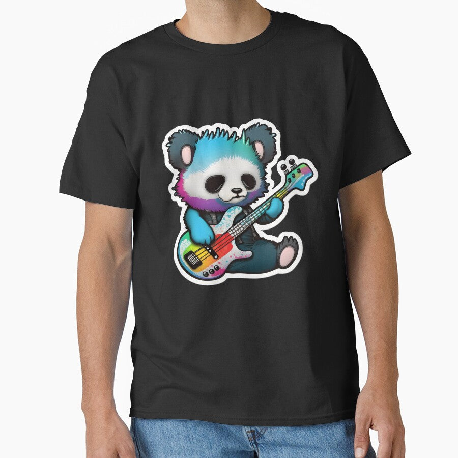Goth Panda EMO Rock Sticker - Goth Pandas Rock On by StreetShirts1