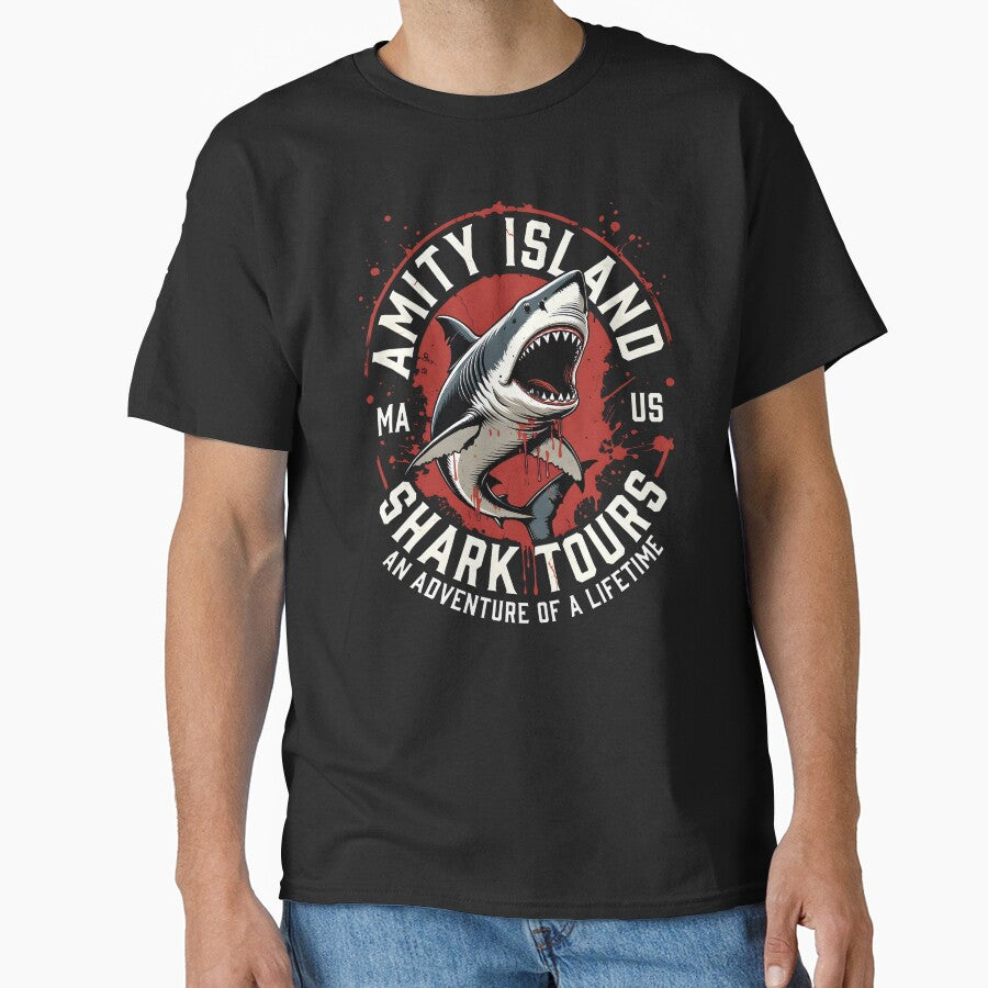 Retro Amity Island Shark Tours by TshirtsOnline-