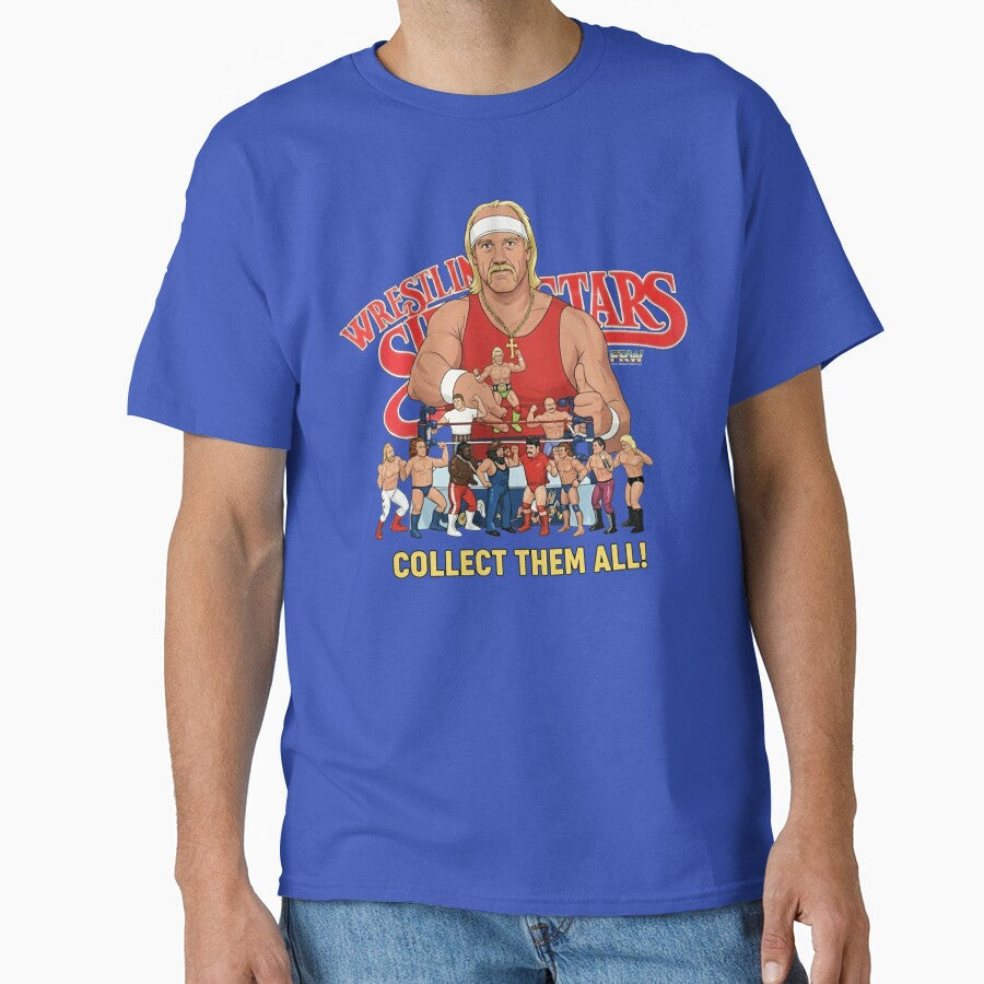 80s wrestling figures by FoulRipken Unisex , , , Long Sleeve Tee