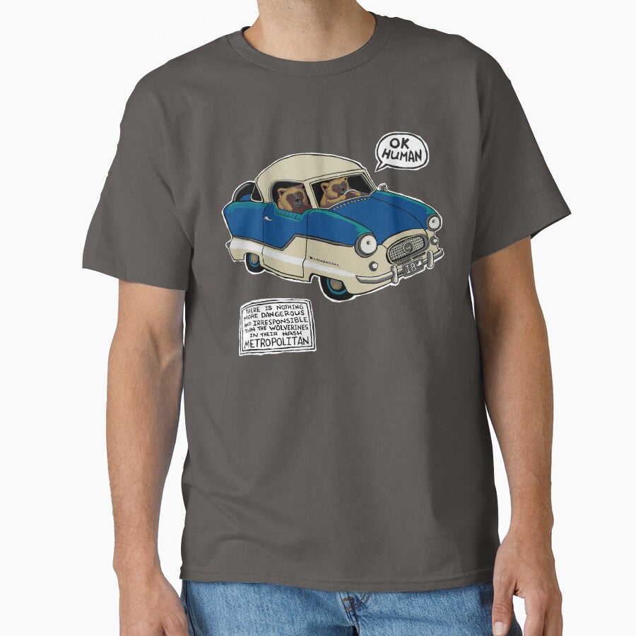 Wolverines in their Nash Metropolitan by IanForbesArt