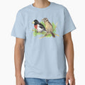 Watercolor Rose-Breasted Grosbeak Birds by BlackGoatPrints