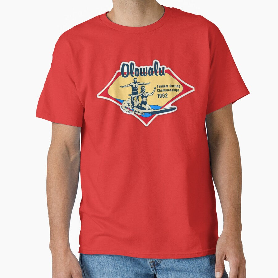 Vintage retro Hawaiian Surfing Championship 1962 - Olowalu by Kludoman